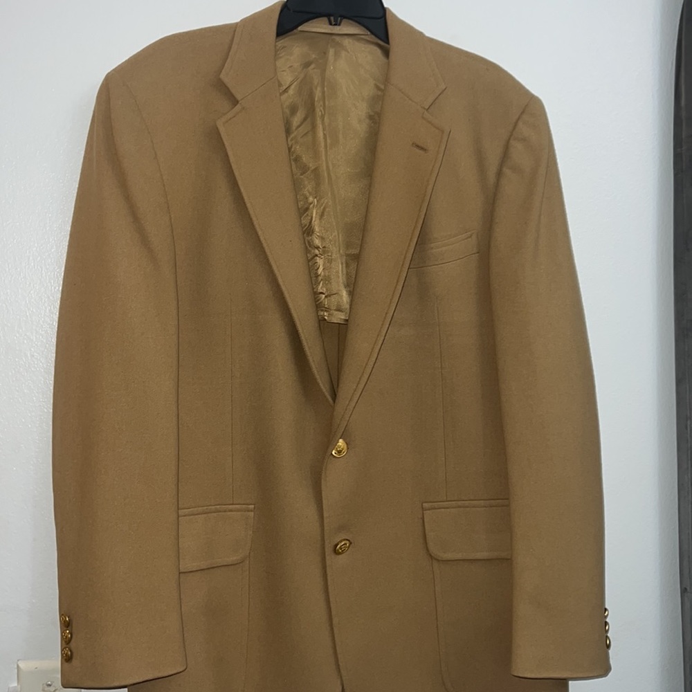 50% SALE 🛍️🛍️Vintage 70's Stanley Blacker Camel Color 2 Button Sports Blazer 40R